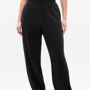 Athleta Black Waffle Joggers